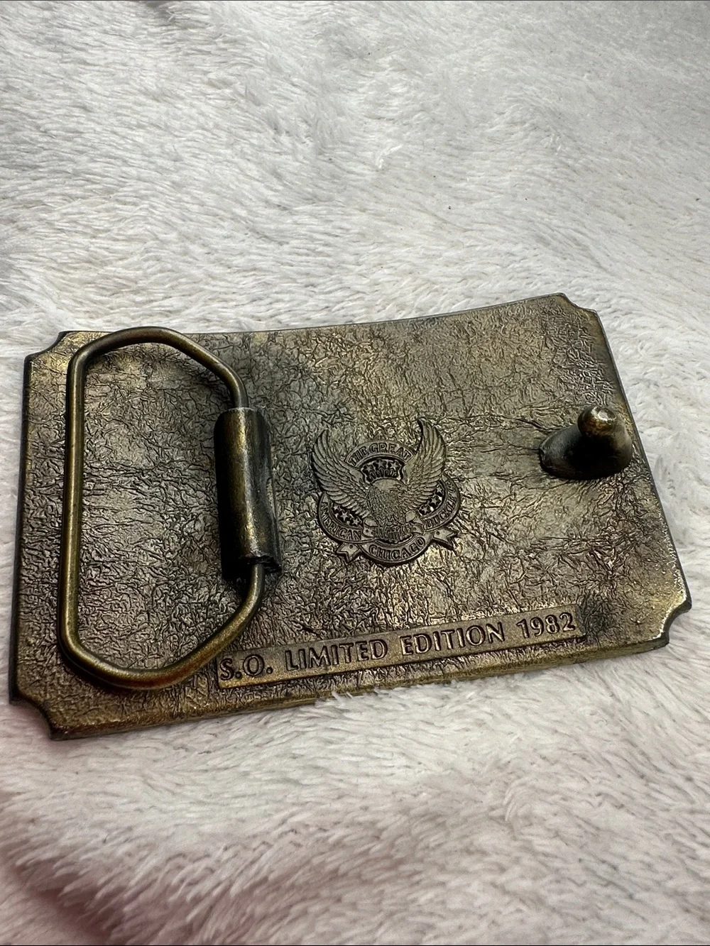 Vintage 1982 Southern Outdoors Magazine belt buckle